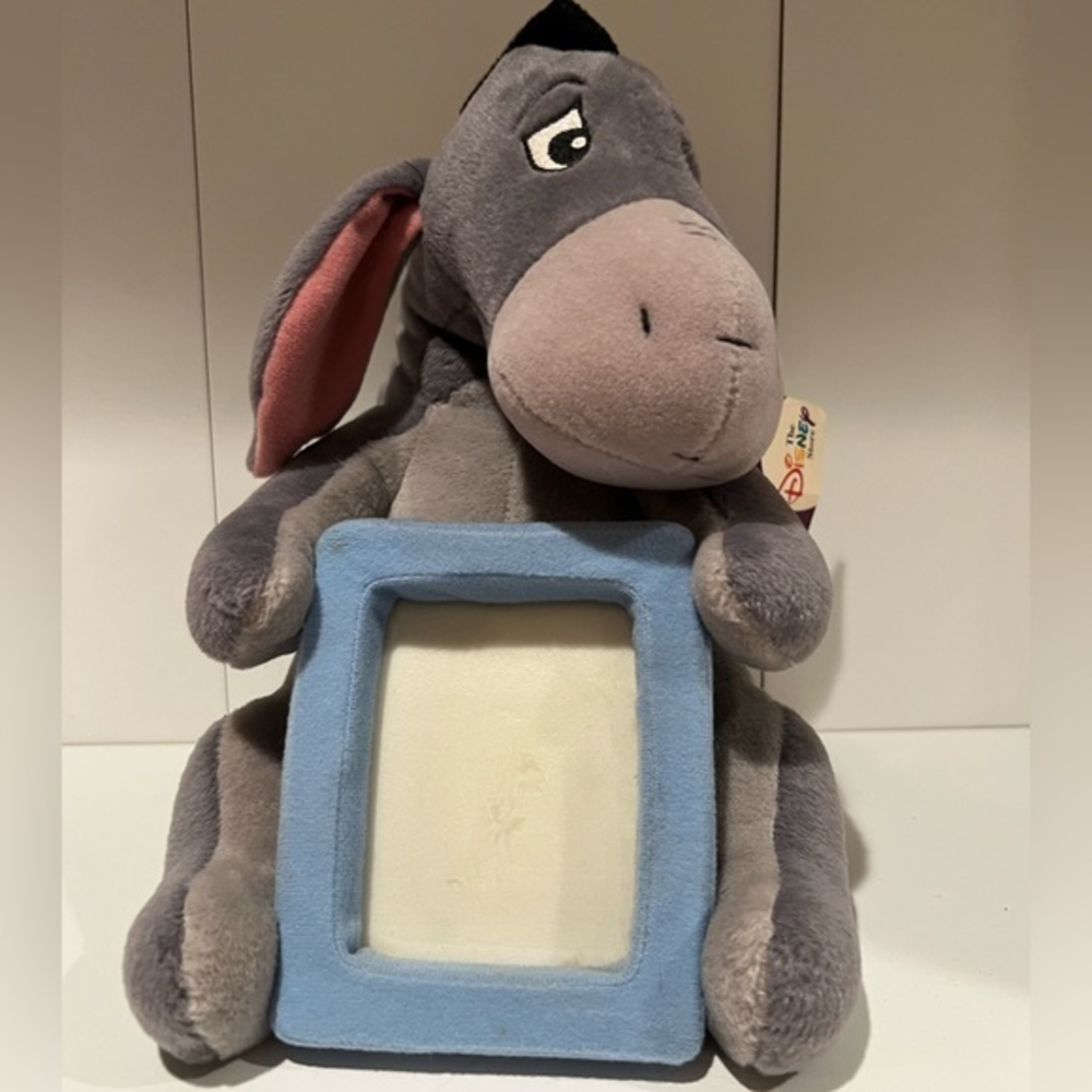 Disney vintage eeyore‎ picture frame stuffed toy